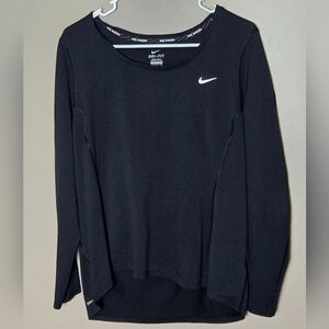 Women's Nike Running Dri-Fit Black Long Sleeve Shirt, Size XL